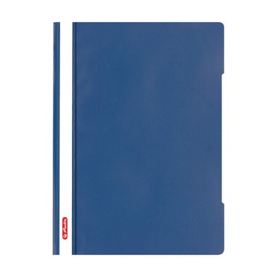 Herlitz File Folder A4 Quality Polypropylene Film Clear with Labelling Strips Bl