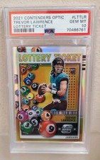 2021 Contenders Optic TREVOR LAWRENCE Rookie Lottery Ticket Prizm PSA 10 (POP 6)