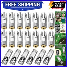 20Pack Pig Waterer Nipples, NPT 1/2" Stainless Steel Automatic Pig Nipple Dri...