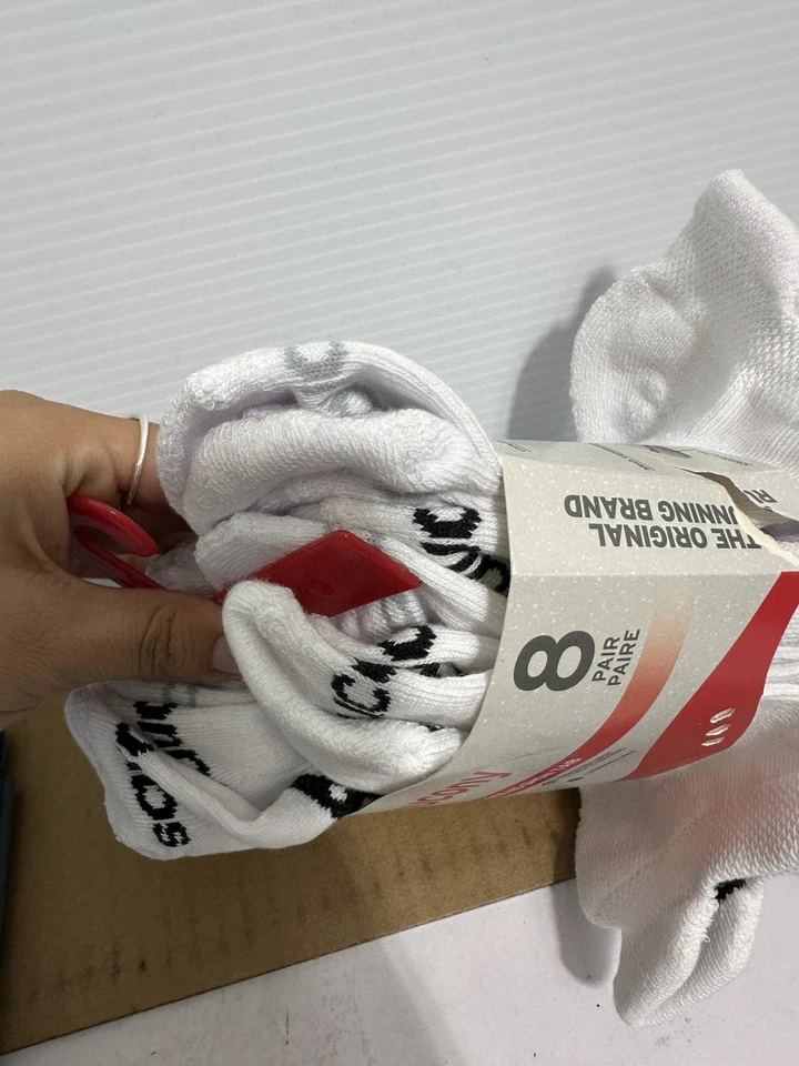 Calcetines deportivos Saucony para mujer RunDry Performance con lengüeta en el talón - pequeños 8 pares Foto 3 de 4