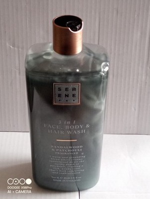 SERENE 3 IN 1 FACE, BODY & HAIR WASH - Sandelwood & Patchouli Fragranced 1000ml