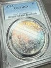 1879-S Silver Morgan Silver Dollar MS64 Major Toner Toned Pcgs