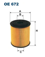 For FILTRON OE 672 CHRYSLER NEON OIL FILTER, PT CRUISER, MINI C