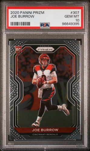 2020 Panini Prizm #307 Joe Burrow PSA 10