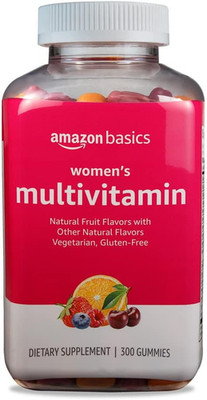 Amazon Basics Women'S Multivitamin, Mixed Berry Flavor, Vegetarian & Gluten-Free