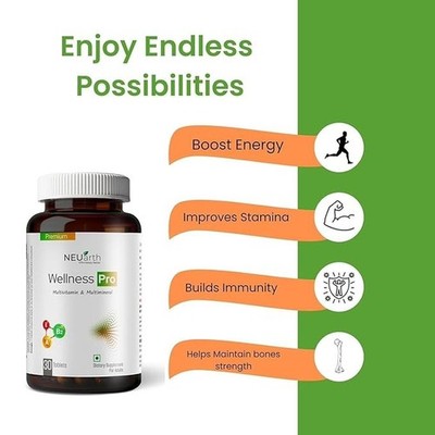 Wellness Pro | Premium Multivitamin & Multimineral Tablets for Men & Women |