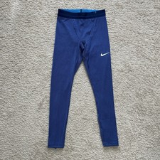 Nike Pro Elite Team Running Tights Men's Size Medium Made in USA Blue AO8491-000