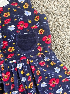 Laura Ashley Mother & Childベロアワンピース140cm Vintage Laura Ashley Mother and Child Dress Floral Velvet Dress