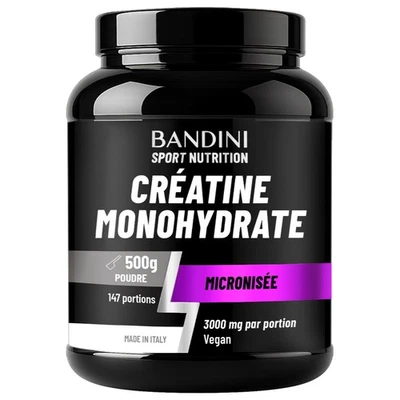 Bandini® Créatine Monohydrate 500g Poudre | pour Entraînement, Sport, Fitness - Photo 1/4