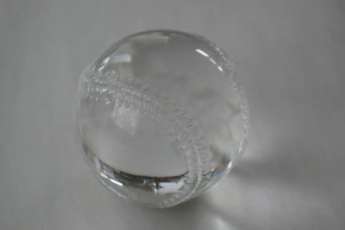 Authentic Steuben Glass Baseball