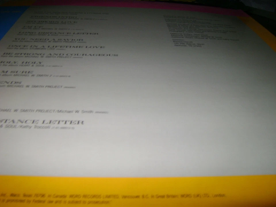 Kathy Troccoli & Michael W. Smith (The Friends Medley) Record Vinyl n/mint lp - Image 2 of 4