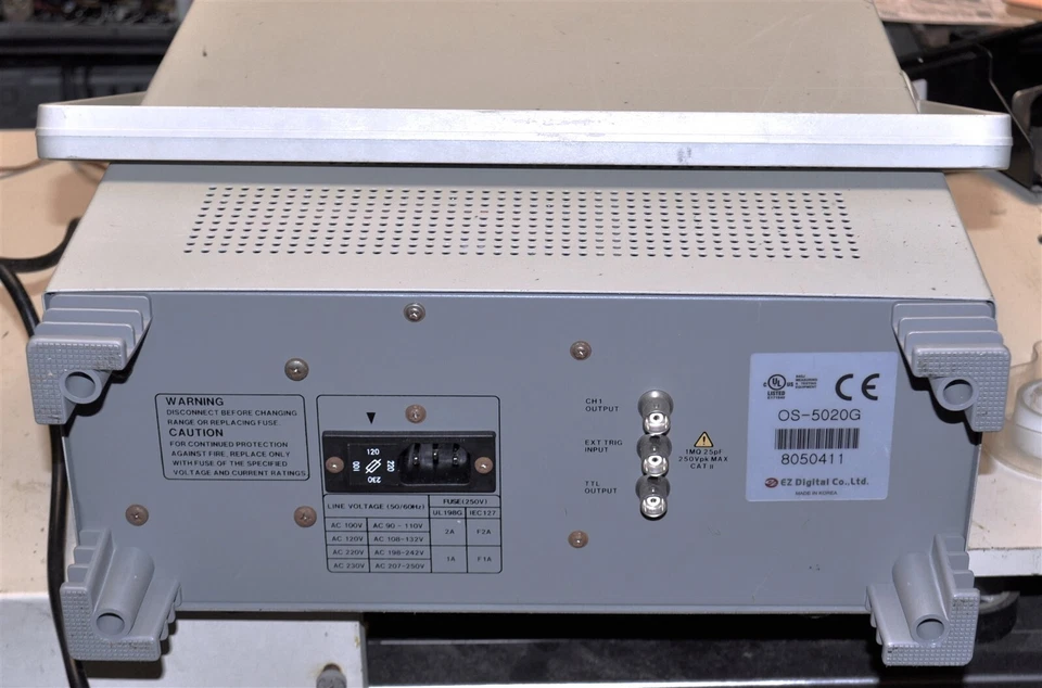 EZ DIGITAL CO. MODEL OS-5020G OSCILLOSCOPE 20 MHz GOOD INDUSTRIAL SURPLUS - Image 4 of 4