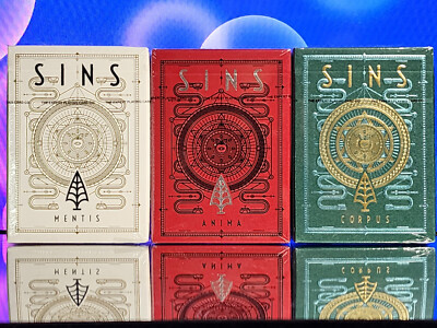 Sins Original Trident (Corpus, Mentis, Anima) Playing Cards Thirdway Industries