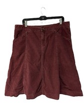 Vintage Y2K GAP Purple 100 Cotton Corduroy Knee Length Skirt Women s Size 14