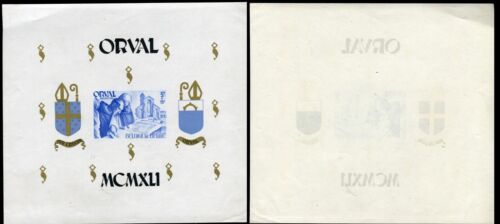1941 Belgium Sheet of Stamps MNH For The Rebuilding Dell' Abbey Di Orval Y&t 12 - Zdjęcie 1 z 1