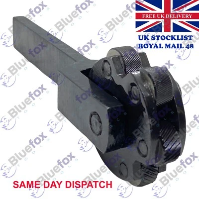 BLUEFOX 5" Lathe Knurling Tool Holder 6 Six Wheel 3 Pair Rotating Head Multi Knurl