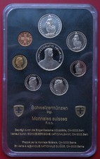 Schweiz: Kursmünzensatz "KMS/Coin Set - 1989" (unc./stgl. - OVP) !!
