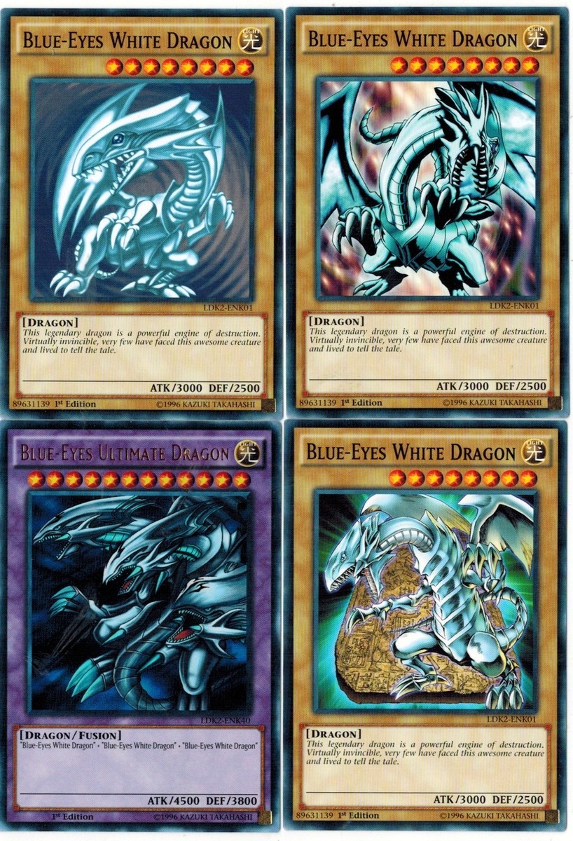 Blue-Eyes Ultimate Dragon 3 Fusion Sets 1st LDK2 12 Blue-Eyes White Dragon  Cards | eBay