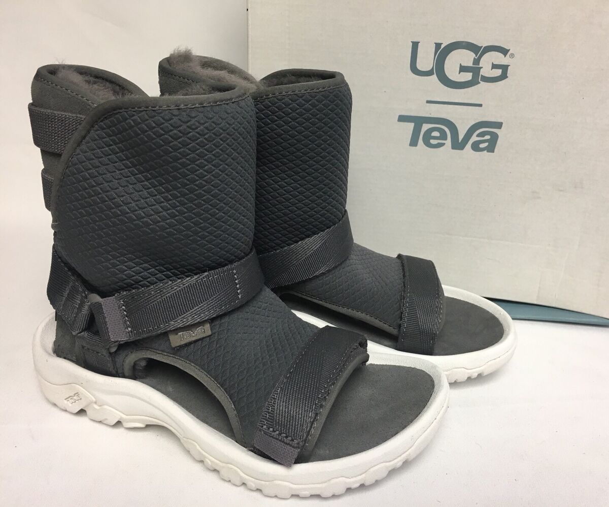 UGG / TEVA COLLAB Dark Gull Grey SHEEPSKIN SPORTY HYBRID UGG / TEVA COLLAB Dark Gull Grey SHEEPSKIN SPORTY HYBRID