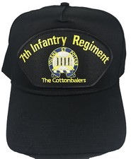 US Army 7th Infantry Regiment HAT - Black - Veteran Owned Business