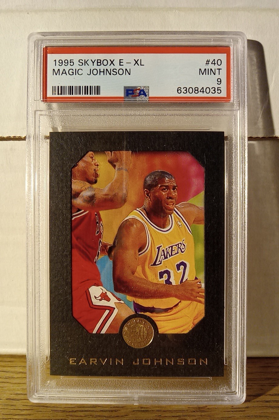 Earvin Magic Johnson POP 45 PSA 9 1995 Skybox EXL #40 Mint MT  LA Lakers HoF