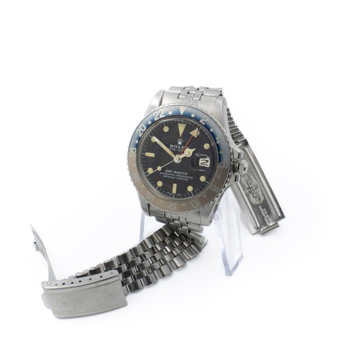 Rolex OP GMT-Master Pepsi Ghost Bezel Ref.1675 Black Dial 40mm As Is #W103867-2