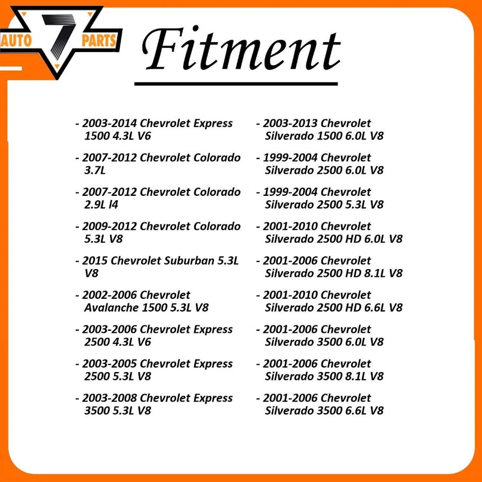 Kit de rueda/camber de alineación delantera Mevotech Supreme 2x para Avalanche 2007-2013 Foto 3 de 4