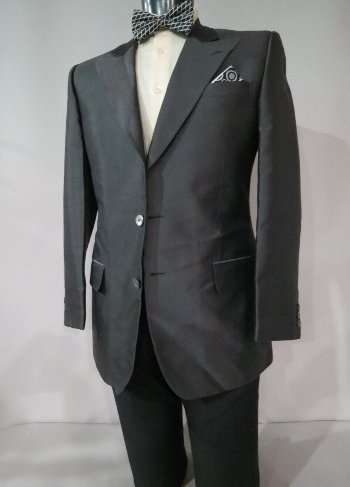 Giacca da cena Yves Saint Laurent Tom Ford Rive Gauche Paris pelle di squalo 42 R