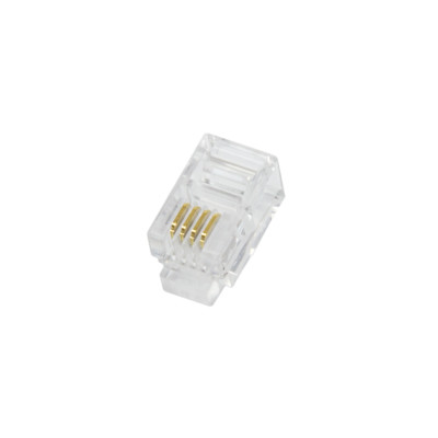 10x RJ10 / RJ9 Stecker Westernstecker 4p4c für Hörerkabel etc.