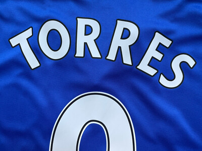 2013/14 Chelsea Home Jersey #9 Torres 2XL Adidas Soccer EPL Blue