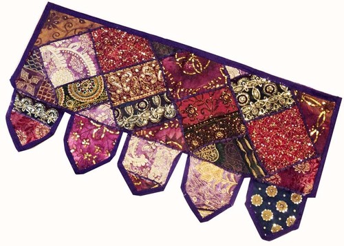 38" INDIAN DOOR WINDOW DRAPE TORAN SARI CURTAIN VALANCE TAPESTRY NEW HOME GIFT - Picture 4 of 8
