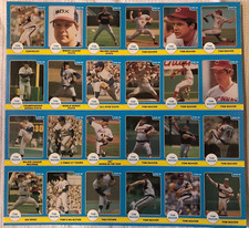Tom Seaver 1986 STAR Co. Company Baseball Uncut Panel 24 Trading Card Sheet Set!