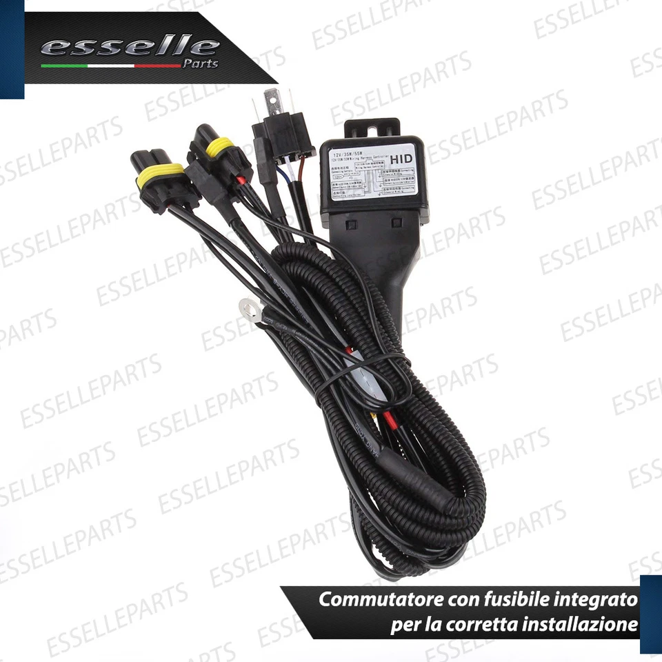 KIT XENON BIXENON BIXENO XENO H4 6000 K 35W AC FIAT SEICENTO 600 ULTRALUMINOSI - Immagine 3 di 4