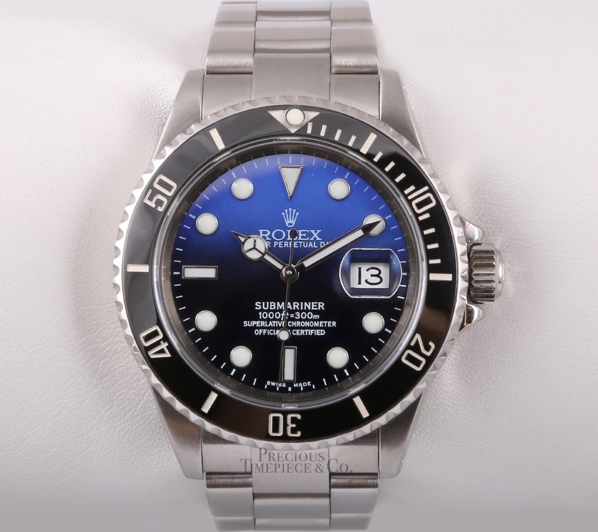 Rolex Submariner 16610 Date Steel 40mm Custom James Cameron Dial