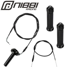 NIBBI Twist Throttle Kit w/ 36"+71" Cable 7/8" Grips Pit Dirt Bike ATV Go-Karts