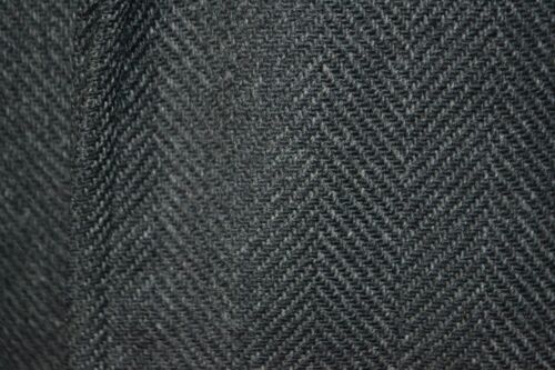 Hart Schaffner Marx Men Saxony Tweed Wool Herringbone 3 Button Overcoat Sz 44R - Picture 4 of 16