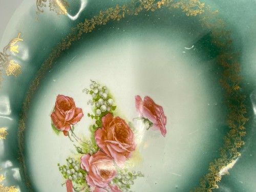 Homer Laughlin The Angelus 15" x 11" Oval Hudson Platter Serving Tray Pink Roses - Picture 12 of 12