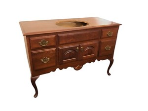 Bertch Cabinets - Made in USA - Cherry Traditional Bathroom Vanity w/o sink