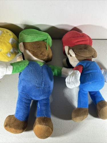 Nintendo Super Mario Bros 10" Mario / 12" Luigi Plus ? Box Plush FAST SHIP - Picture 6 of 11