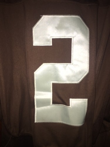 NWT* Mens Nike Sz 52 JOHNNY MANZIEL Browns NFL Football Jersey ~ STITCHED - Picture 4 of 12