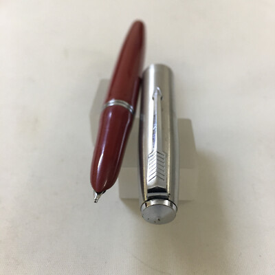 Parker 21 steel Maroon FP Steel Medium Mint USA