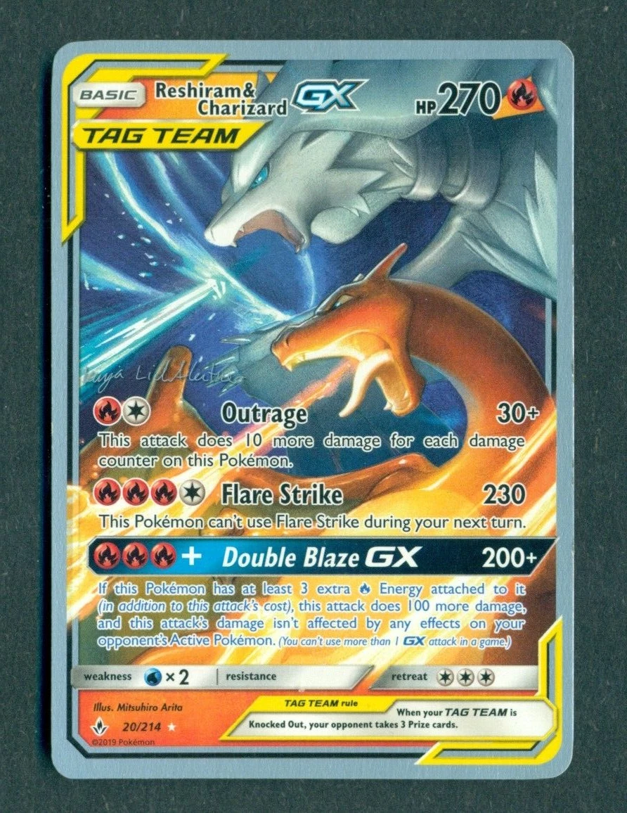 Reshiram and Charizard GX World Chaimpions ship 2019 pokemon card 