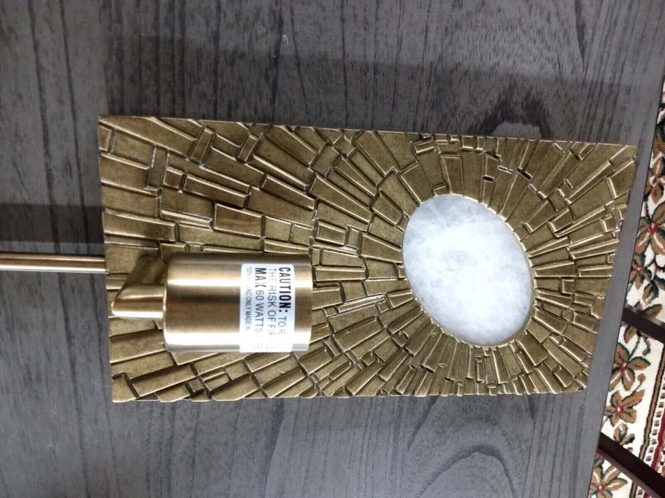 Robert Abbey Goliath 11" High Antiqued Modern Brass Wall Sconce w/Marble Accent - Image 2 of 4