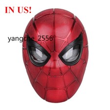 US STOCK NEW 1:1 Spiderman Helmet Wearable Mask Voice Control LED Eyes Gifts
