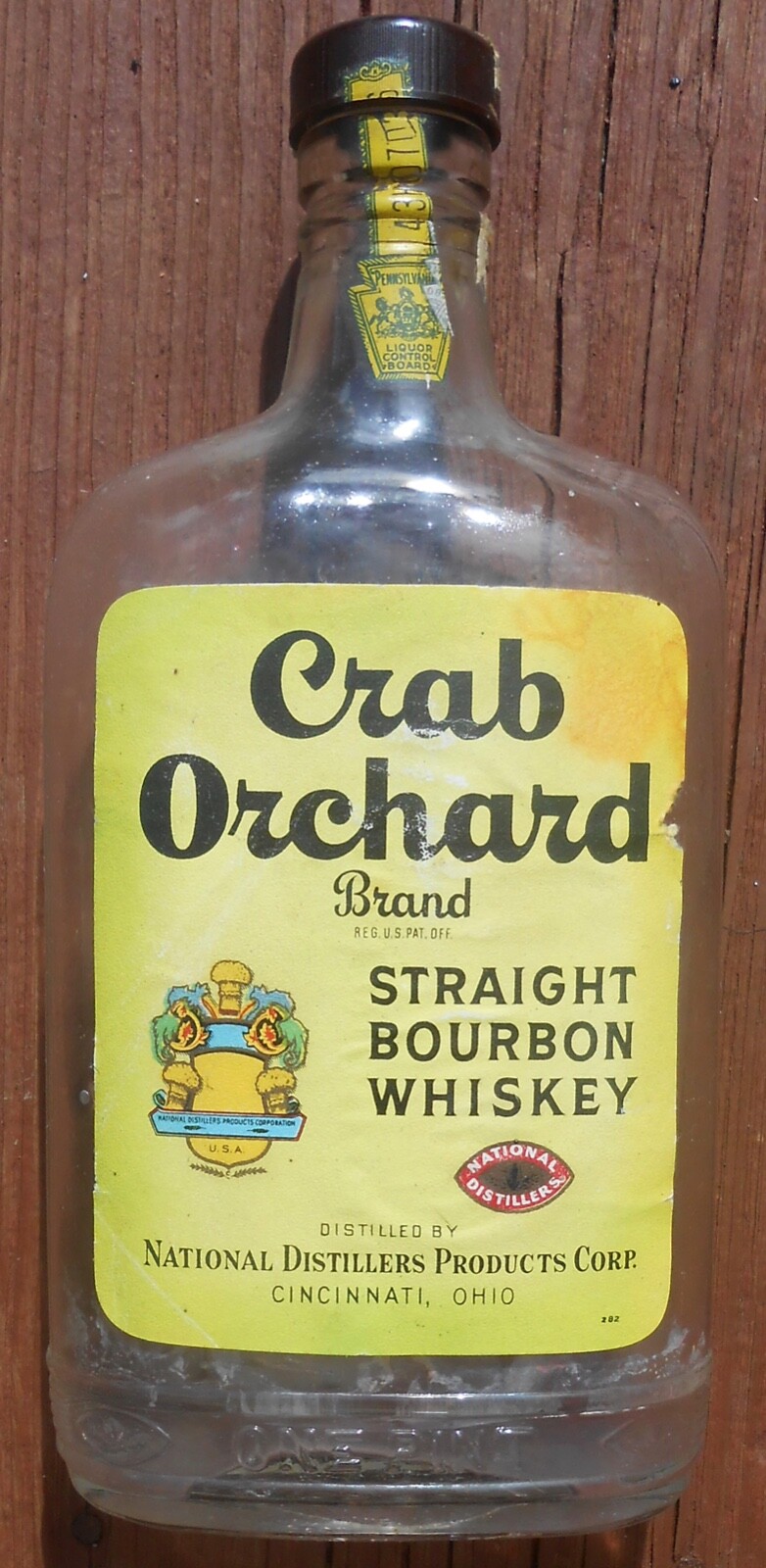 CRAB ORCHARD Kentucky Bourbon Whiskey pint bottle eBay