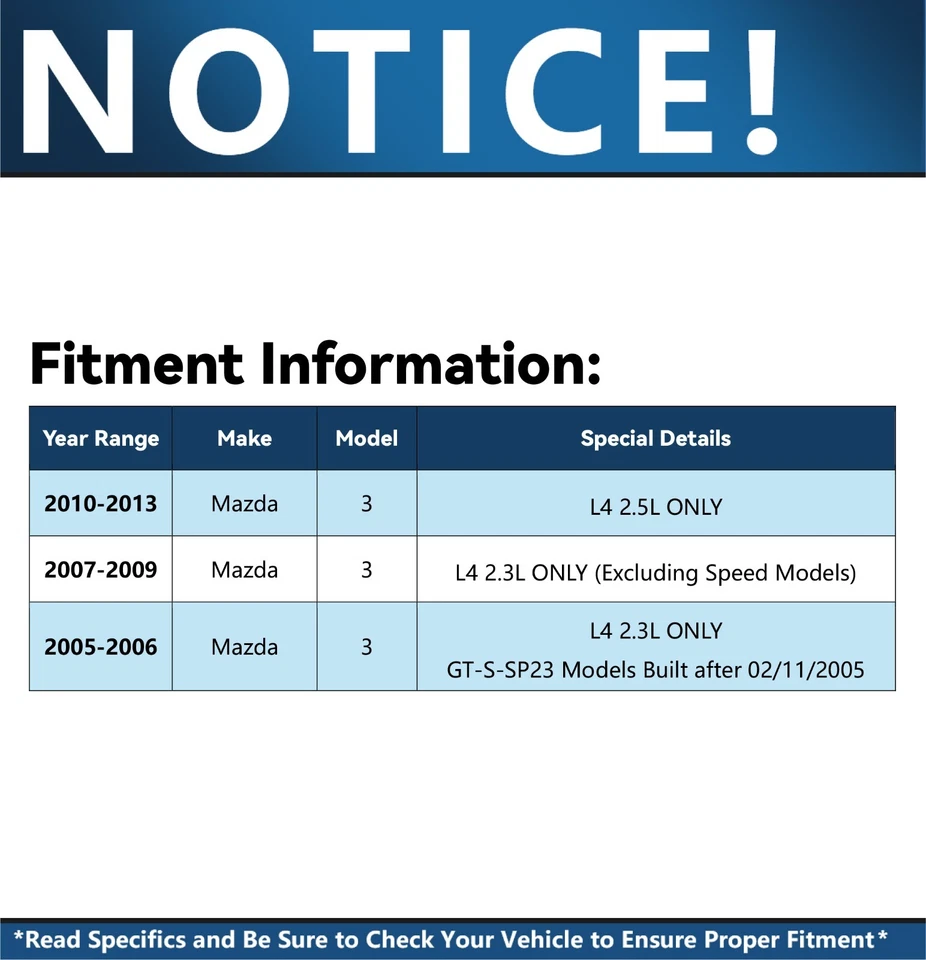 11.81" Front 11.02" Rear Drilled Rotors Brake Pads for 2010 - 2013 Mazda 3 Sport - Изображение 2 из 4