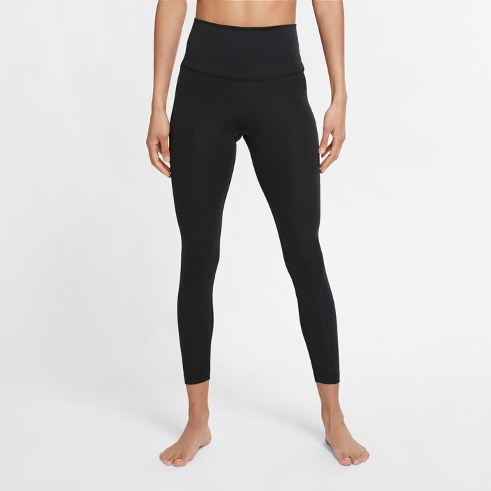 Nike Womens Yoga 7/8 Tights Black High Rise Size Large