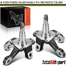 2x Stock Height Spindles For Ford Mustang Ii Pinto Front Driver Passenger Side
