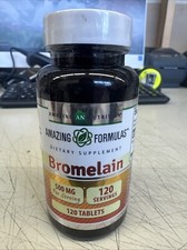Amazing Nutrition Amazing Formulas Bromelain 500 Mg 120 Tablets EXP 02/27