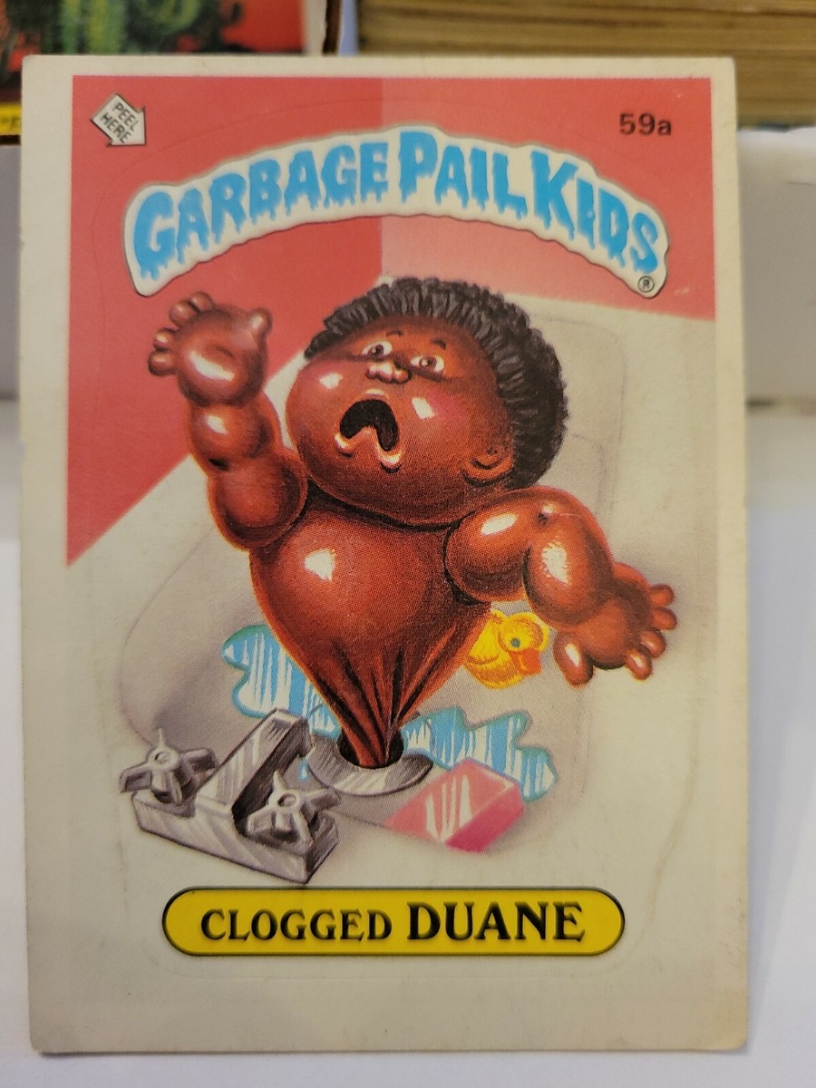 Garbage Pail Kids 2nd Series Clogged Duane #59a USA Gpk | eBay